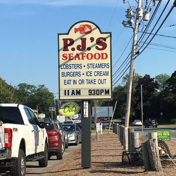 PJ's Family Restaurant - PJ's Sign - Seafood Near Me - Wellfleet, Massachusetts PJ's Family Restaurant - PJ's Sign - Seafood Near Me - Wellfleet, Massachusetts