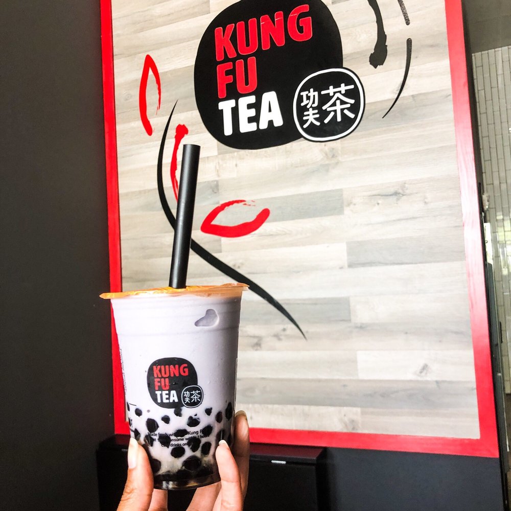 Kung Fu Tea - Taro Slush w/ Extra Boba - Bubble Tea Near Me - Columbia, Maryland Kung Fu Tea - Taro Slush w/ Extra Boba - Bubble Tea Near Me - Columbia, Maryland