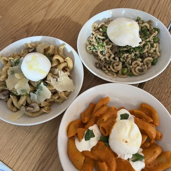 La Pecora Bianca SoHo - Pastas! The Garganelli Gramigna and Rigatoni with Local Burrata - Mediterranean Near Me - New York, New York La Pecora Bianca SoHo - Pastas! The Garganelli Gramigna and Rigatoni with Local Burrata - Mediterranean Near Me - New York, New York