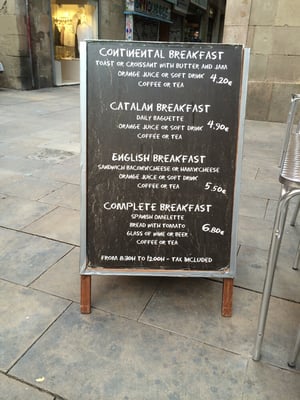 Menu photo 2 Castells Barcelona, B