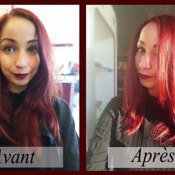 Instinc'Tif - Merci aux super coiffeuses grâce à qui j'ai ENFIN le rouge que je veux! - Hair Salons Near Me - Talence, 33
