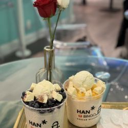 Hanbingo - Blueberry and mango cheesecake bingsu cup