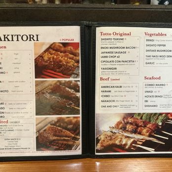 Yakitori Totto - Yakitori menu - Japanese Near Me - New York, New York Yakitori Totto - Yakitori menu - Japanese Near Me - New York, New York