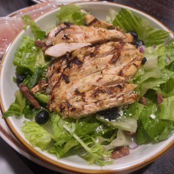 O’Malley’s Irish Grill - Grilled chicken strawberry, feta salad requested on a bed of romaine - Irish Near Me - Conway, Arkansas
