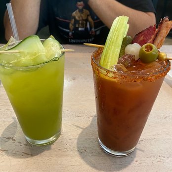 Toast Kitchen & Bar - Bloody Mary & adult green juice - Breakfast & Brunch Near Me - Brea, California Toast Kitchen & Bar - Bloody Mary & adult green juice - Breakfast & Brunch Near Me - Brea, California