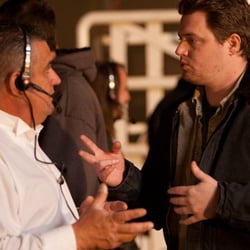 Horse Haven - Jaime Gascon and Jonathon Meyers , director on set A FINE STEP, Horse Haven
