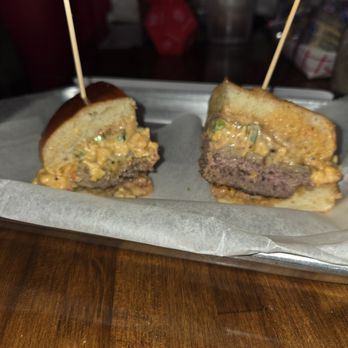 Momma's - Another burger with smoked pimento cheese - Dive Bars Near Me - Memphis, Tennessee