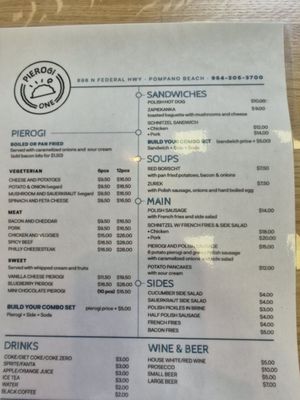 Menu photo 3 Pierogi One Pompano Beach, FL