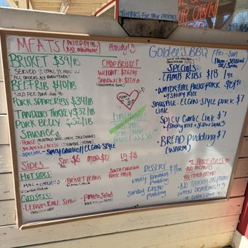 Goldee’s BBQ - Outside menu - Barbeque Near Me - Fort Worth, Texas