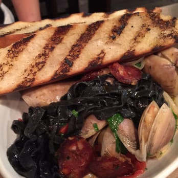 Depot - Squid ink linguine with cloudy bay clams and chorizo in sauv Blanc sauce - Tapas/Small Plates Near Me - Auckland, AUK
