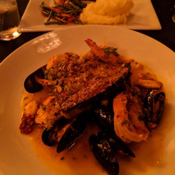 Paisano's Restaurant - Swordfish special with other sea critters. Grilled salmon without glaze - Italian Near Me - Rutherford, New Jersey Paisano's Restaurant - Swordfish special with other sea critters. Grilled salmon without glaze - Italian Near Me - Rutherford, New Jersey