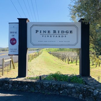 Pine Ridge Vineyards - Front sign - Wineries Near Me - Napa, California Pine Ridge Vineyards - Front sign - Wineries Near Me - Napa, California