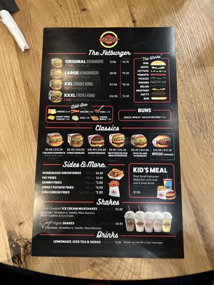 Menu photo 1 Fatburger Bartonville, TX