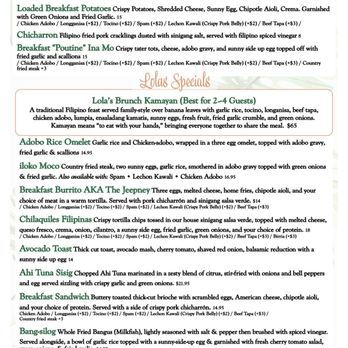 Lolas By MFK - Menu 4/5/26 - Filipino Near Me - West Covina, California Lolas By MFK - Menu 4/5/26 - Filipino Near Me - West Covina, California