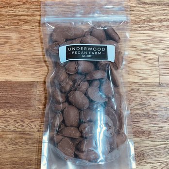 Underwood Pecan Farm - a bag of chocolate pecans - Specialty Food Near Me - Summerdale, Alabama Underwood Pecan Farm - a bag of chocolate pecans - Specialty Food Near Me - Summerdale, Alabama