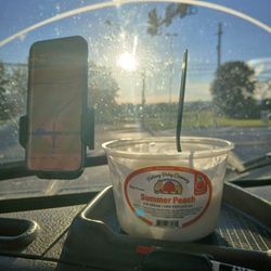 The Dairy Barn - Peach ice cream