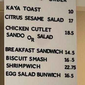 Breadbelly - The egg salad bunwich and the shrimpwich looks interesting - Bakeries Near Me - San Francisco, California