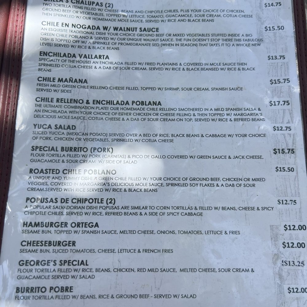 Casa Manana Restaurant - My favorite page of the menu - Mexican Near Me - San Rafael, California