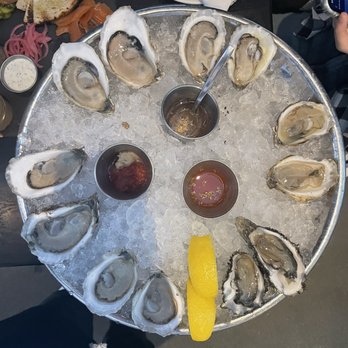 Row 34 - Seaport - Assortment of Oysters - New American Near Me - Boston, Massachusetts