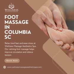 Wellness Massage & Aesthetics Spa - Soothe tired feet with a relaxing foot massage at Wellness Massage Aesthetics Spa in Columbia SC. Call now to book your session!