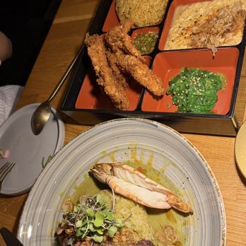 Etc Bar X Thaizakaya - Soft Shell Crab Bento + Surf and Turf Curry Rice - Thai Near Me - Costa Mesa, California