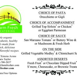 Farm Fresh Catering - Ximena worked with me on each detail of the menu. She is an amazing chef and wonderful to work with!