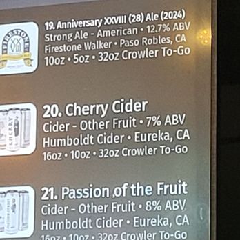 Flagship Taproom - Beer menu II - Beer Bar Near Me - Windsor, California