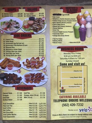 Menu photo 6 Hungry Horse Drive-In Long Beach, CA