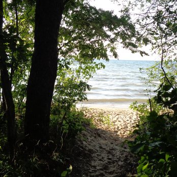 Brimley State Park - Each lakefront campsite has direct access to the beach. - Campgrounds Near Me - Brimley, Michigan