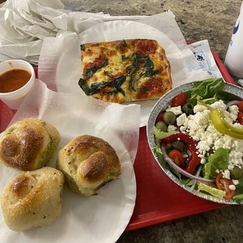 Pizza Time - Garlic knots, grandma pie, greek salad - Pizza Near Me - St. Augustine, Florida
