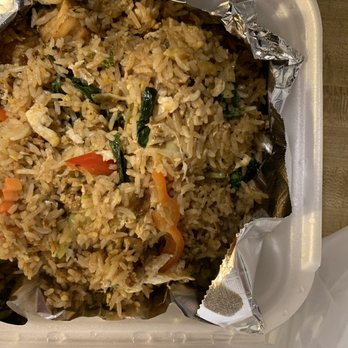 Siamese Basil Thai Restaurant - rice and vegetables in foil - Thai Near Me - Norcross, Georgia Siamese Basil Thai Restaurant - rice and vegetables in foil - Thai Near Me - Norcross, Georgia