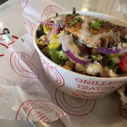 PITA Mediterranean Street Food - Greek Salad with Salmon