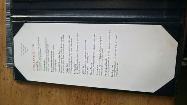 Menu photo 1 Vessel Restaurant San Diego, CA Menu photo 1 Vessel Restaurant San Diego, CA