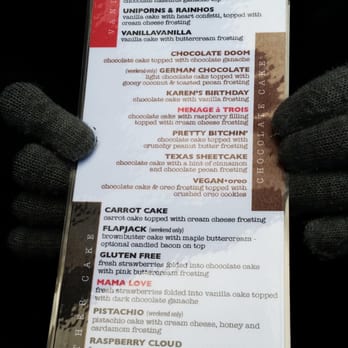 Baked & Wired - The cupcake menu. - Bakeries Near Me - Washington, DC, District of Columbia