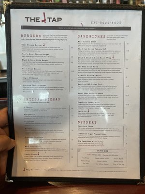 Menu photo 8 The Tap Indianapolis, IN