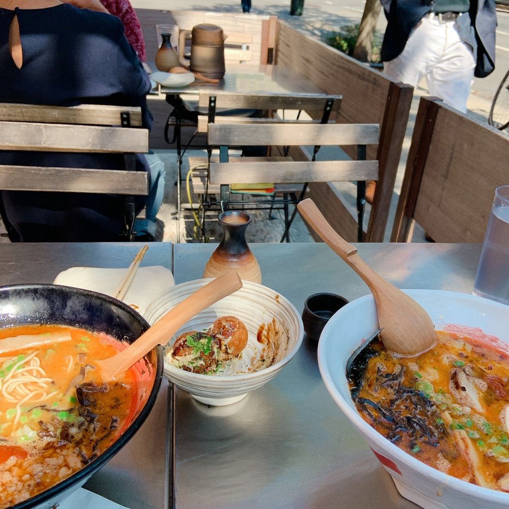 Kogane Ramen-Brooklyn Heights - Spicy miso ramen, half-eaten takoyaki and red tonkotsu ramen - Ramen Near Me - Brooklyn, New York Kogane Ramen-Brooklyn Heights - Spicy miso ramen, half-eaten takoyaki and red tonkotsu ramen - Ramen Near Me - Brooklyn, New York