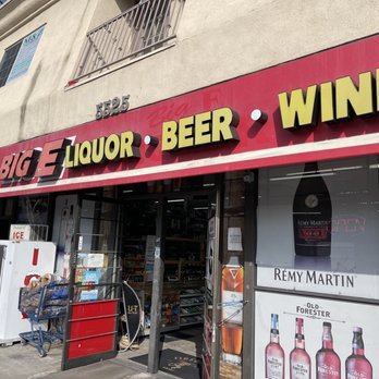 Big E Wines & Liquor - the front of a liquor store - Beer, Wine & Spirits Near Me - La Mesa, California