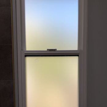 Artint Film - Bathroom window with divide. Installed as expected. - Home Window Tinting Near Me