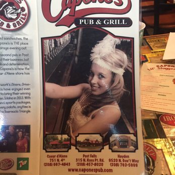 Capone's Pub & Grill - Menu - Pizza Near Me - Post Falls, Idaho Capone's Pub & Grill - Menu - Pizza Near Me - Post Falls, Idaho