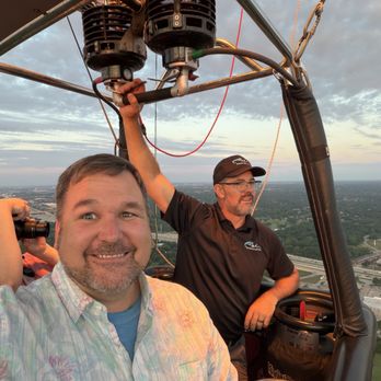 Rohr Balloons - Brian Rohr (the man, the myth, the legend) manning the balloon to make sure we had an amazing experience. - Hot Air Balloons Near Me Rohr Balloons - Brian Rohr (the man, the myth, the legend) manning the balloon to make sure we had an amazing experience. - Hot Air Balloons Near Me