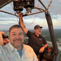Brian Rohr (the man, the myth, the legend) manning the balloon to make sure we had an amazing experience.