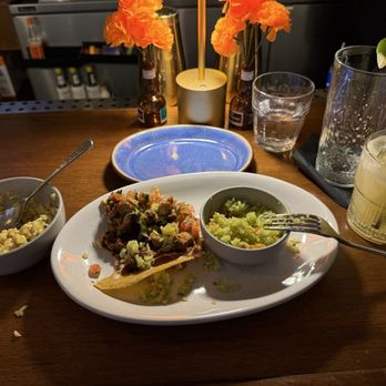 ¡Jaime! Taqueria - Filet mignon taco, sweet corn esquites, house margarita, rice. Not pictured: chicken achiote taco - Mexican Near Me - El Segundo, California ¡Jaime! Taqueria - Filet mignon taco, sweet corn esquites, house margarita, rice. Not pictured: chicken achiote taco - Mexican Near Me - El Segundo, California