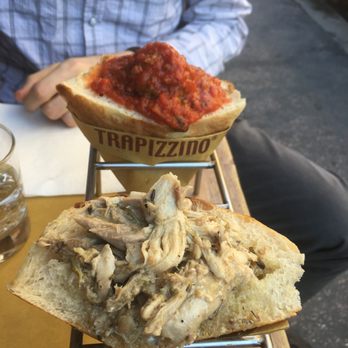 Trapizzino - Chicken cacciatore and meatball - Italian Near Me - Rome, RM