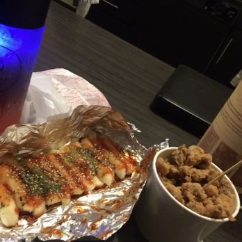 Binki Cafe - Charlotte - New York Galaxy, rice cake skewers, popcorn chicken - Bubble Tea Near Me - Charlotte, North Carolina Binki Cafe - Charlotte - New York Galaxy, rice cake skewers, popcorn chicken - Bubble Tea Near Me - Charlotte, North Carolina