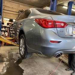Pete's Auto Service Center - Car on the lift