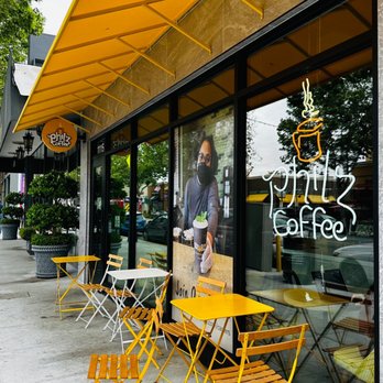 Philz Coffee - a yellow table and chairs outside a coffee shop - Coffee & Tea Near Me - San Jose, California Philz Coffee - a yellow table and chairs outside a coffee shop - Coffee & Tea Near Me - San Jose, California