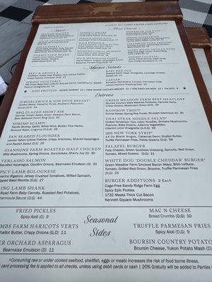 Menu photo 3 White Dog Cafe - Wayne Wayne, PA