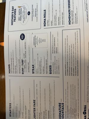 Menu photo 2 Kona Grill - Tigard Tigard, OR