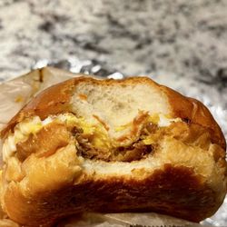 Egg Karne - Longanisa Sausage, Egg and Cheese Sandwich