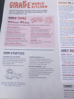 Menu photo 4 Giraffe London, XGL